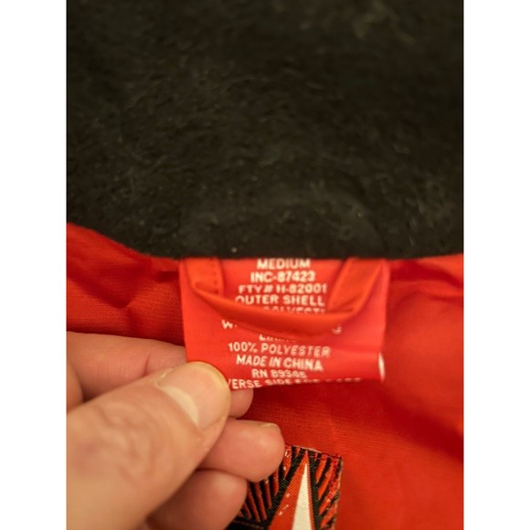 Vintage Marlboro Waterproof Windbreaker Jacket Men's M Red Gray with Hood - Picture 4 of 7